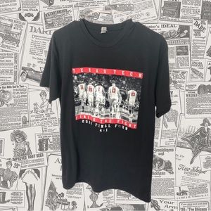 Black 2019 Texas Tech Finish The Fight Graphic Tee, Final For, Size M